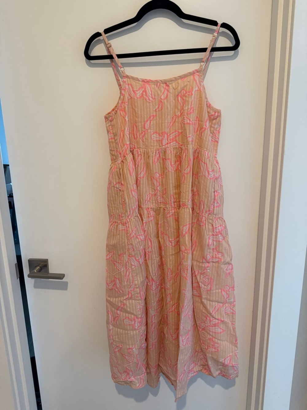Carve Designs Peach and Pink Printed Sundress - Picture 3 of 3